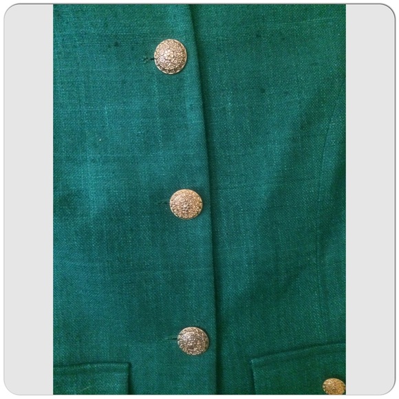 Vintage Green Suit with Blazer & Skirt - Picture 5 of 9